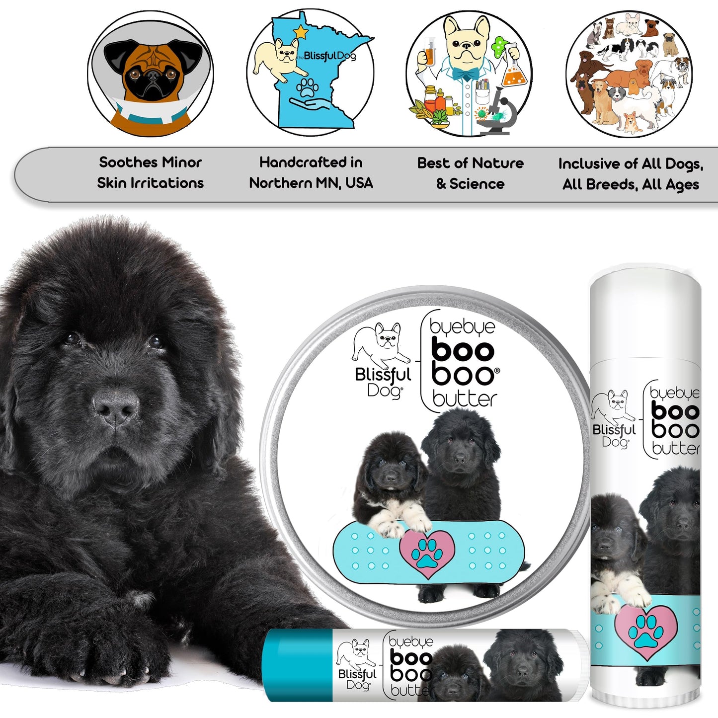 The Blissful Dog 4 oz TIN Newfoundland Booboo Butter Beauty and Personal Care The Blissful Dog