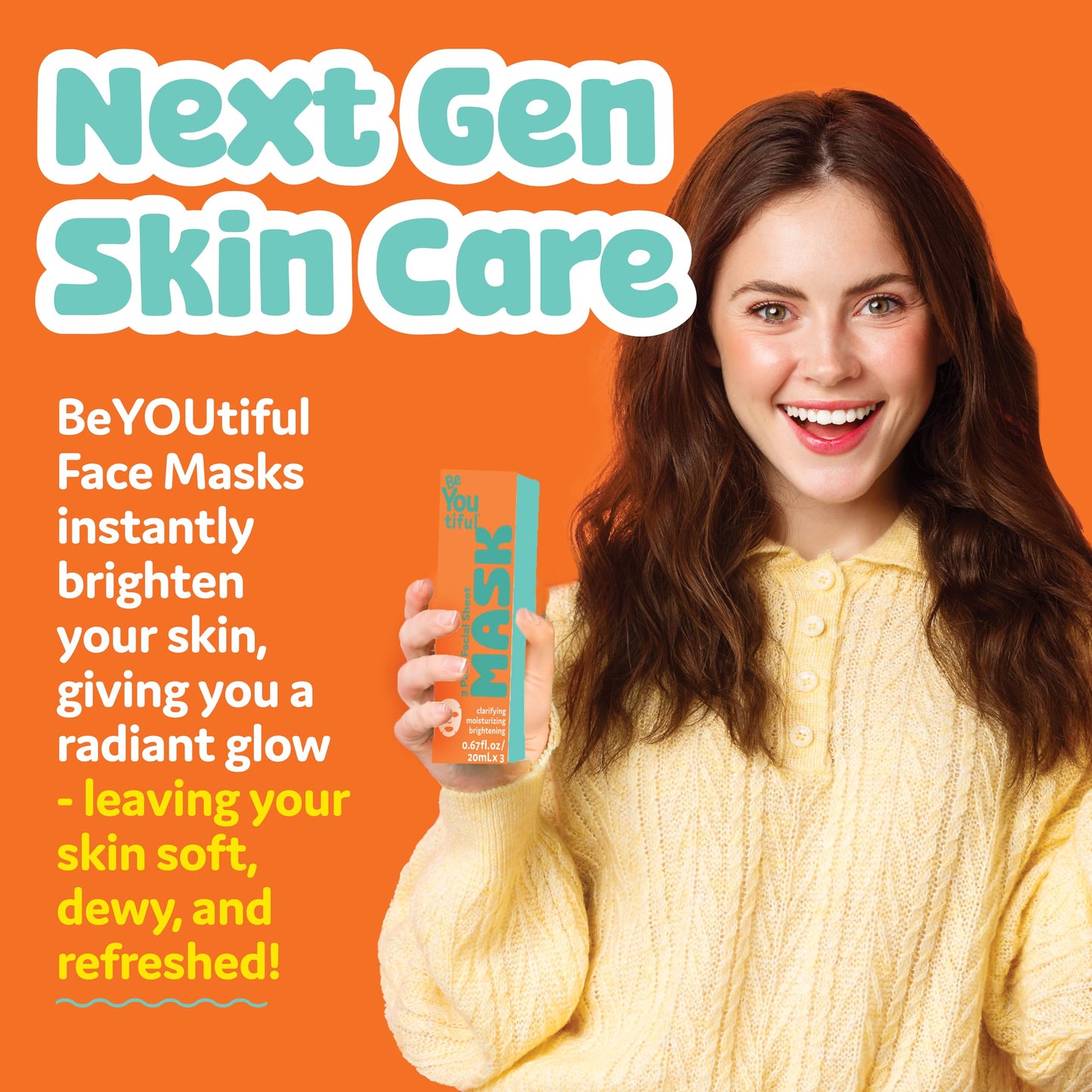 BeYoutiful Hydrating Face Mask Spa Set For Kids and Teens, Skin Care Facial Mask Set for All Skin Types and Ages, Boy and Girls, Box Includes 3 Masks Beauty & Personal Care BeYoutiful
