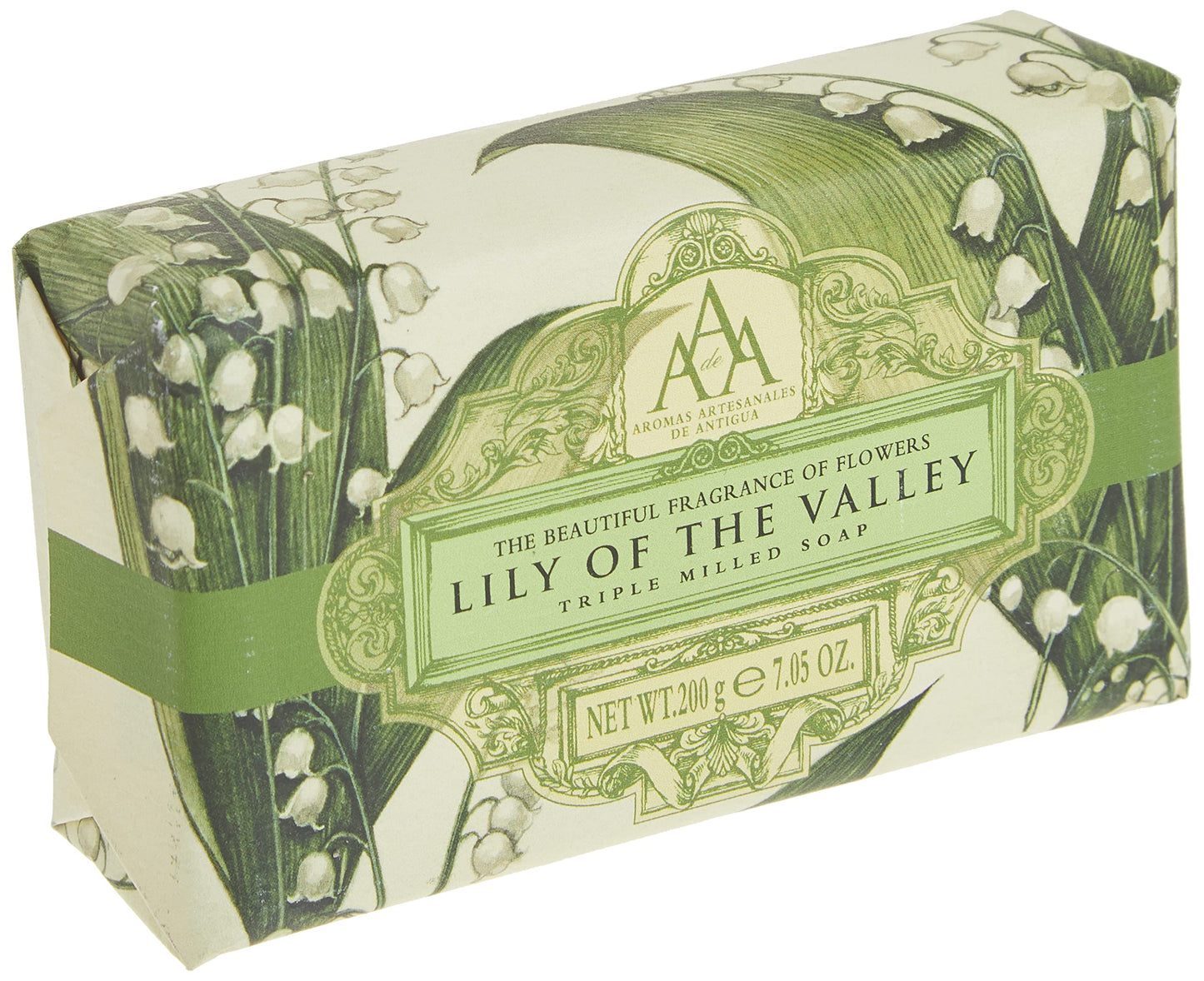 AAA Floral - Triple-Milled Luxury Soap Bar - Lily of the Valley - 200 g / 7.05 oz (SLS and Paraben Free) Beauty & Personal Care AAA DE AROMAS ARTESANALES DE ANTIGUA
