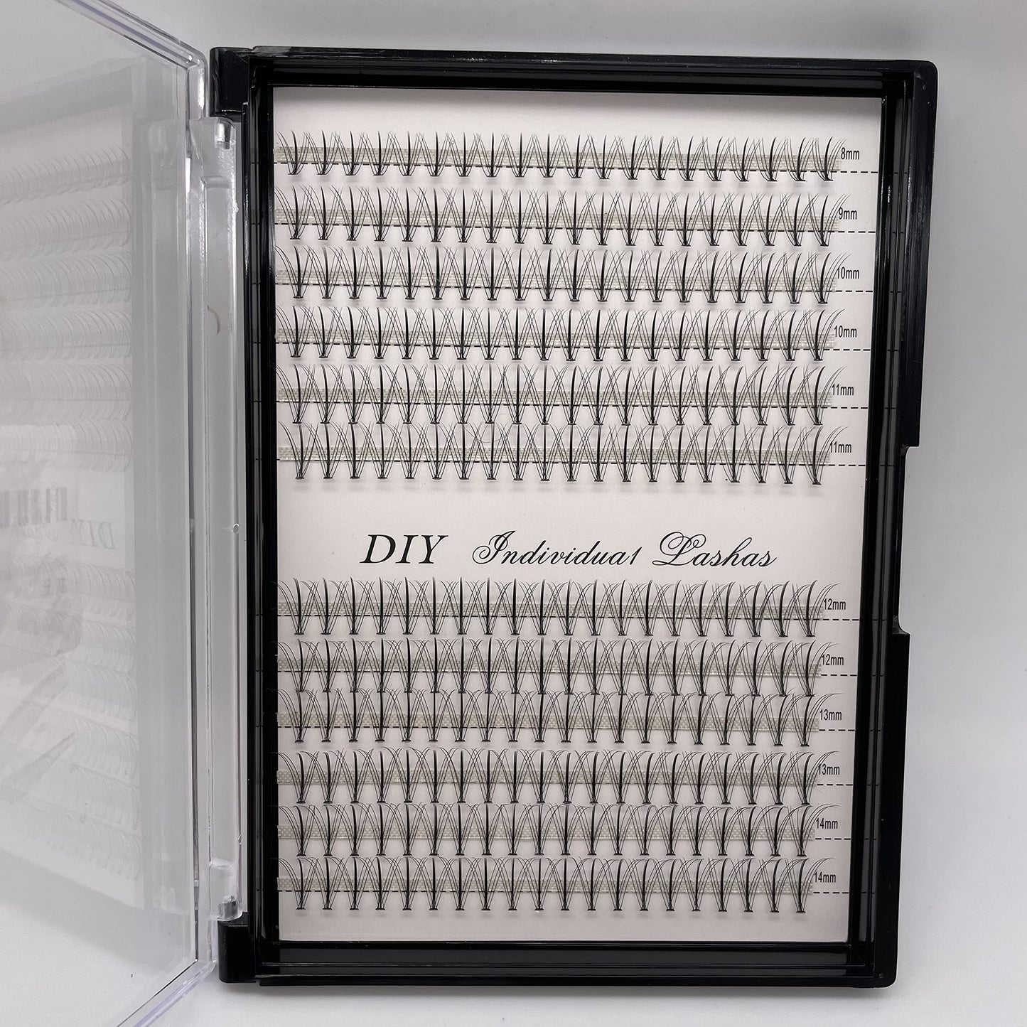 IECILI Individual Lashes Natural Lash Clusters 240pcs 8-14mm Mixed Pack /12 Roots/C Curl /0.07mm Thickness/Faux Mink Diy Lash Extensions (C Curl Beauty & Personal Care IECILI
