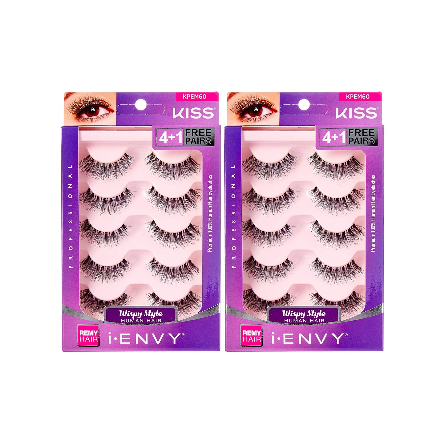 i Envy by Kiss So Wispy 03 Strip Eyelashes Value Pack #KPEM60 (2 PACK) Beauty & Personal Care i•ENVY
