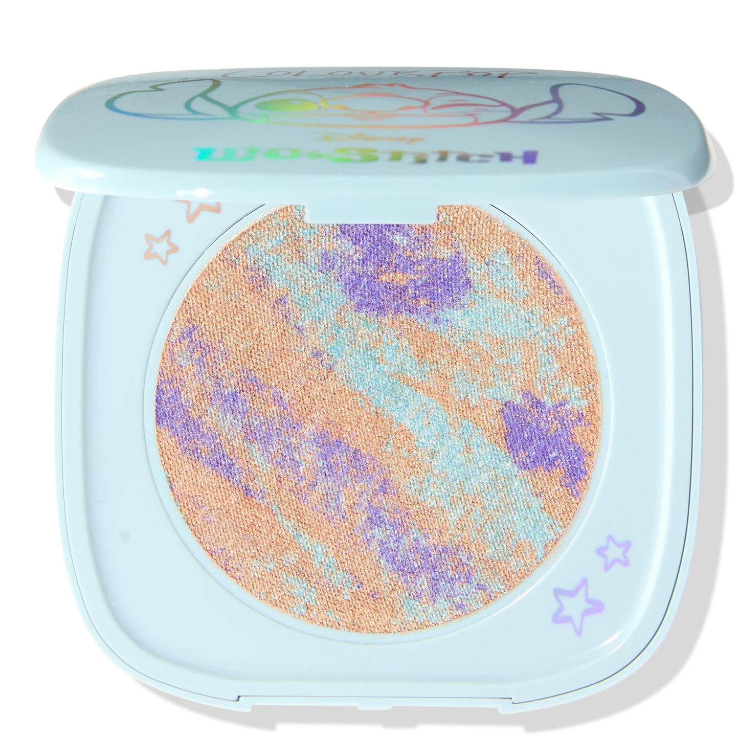 Colourpop x Stitch Ohana Super Shock Powder Highlighter - Limited Edition Tie-Dye Highlighter Makeup for a Luminous Glow - Weightless, Blendable Beauty & Personal Care ColourPop