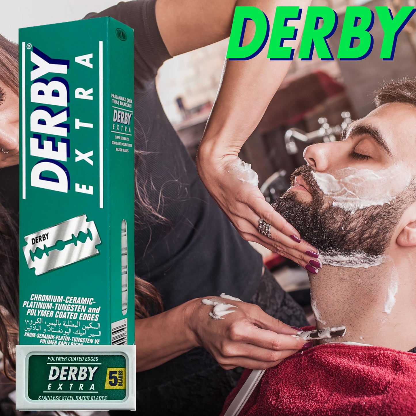 400 "Derby Extra Professional" Double Edge Razor Blades for straight razor (400) Beauty and Personal Care the shave factory