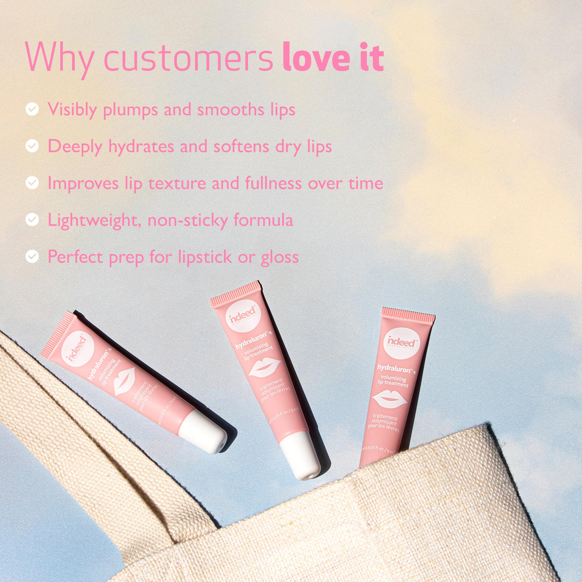 Indeed Laboratories Hydraluron Volumising Lip treatment: Treat, Soothe, Hydrate & Plump Size: 0.31 fl oz/9.3 ml Beauty & Personal Care INDEED