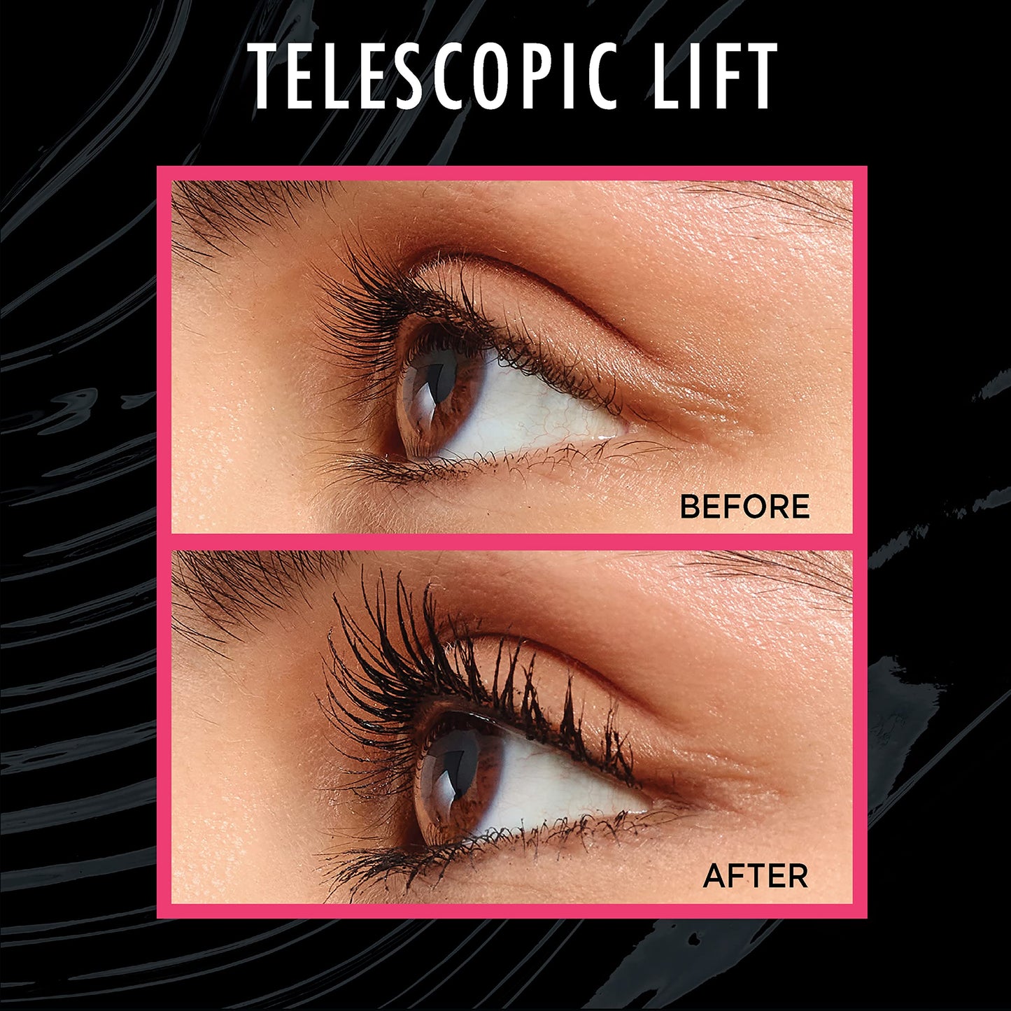 L'Oreal Paris Telescopic Lift Mascara, Lengthening and Volumizing Eye Makeup, Lash Lift with Up to 36HR Wear, Waterproof, Black, 0.33 Fl Oz Beauty & Personal Care L'Oreal Paris
