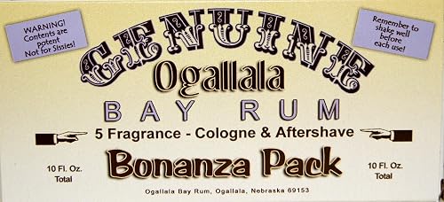 Ogallala Bay Rum Bonanza Cologne & After-Shave Sample Pack Beauty & Personal Care Ogallala Bay Rum