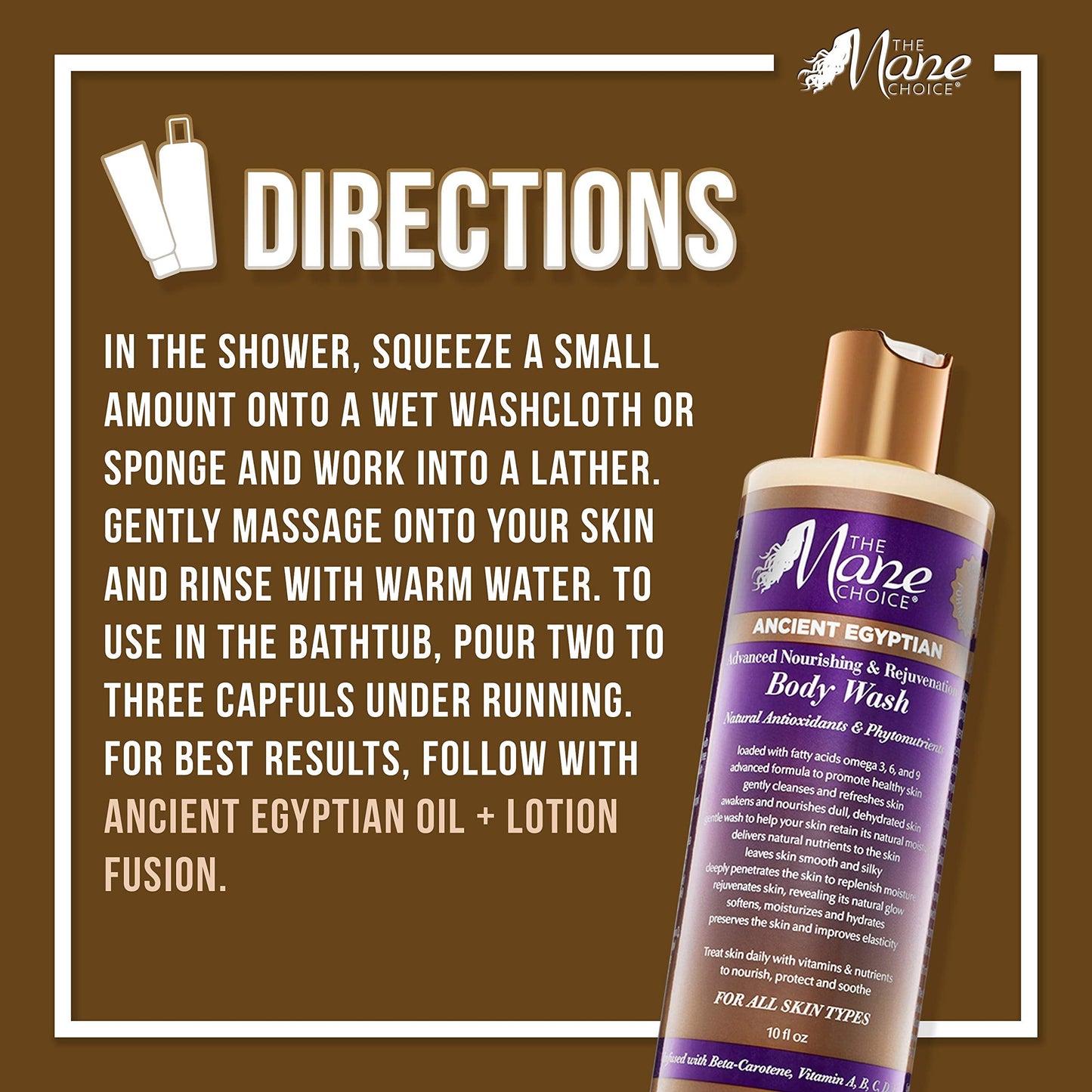 THE MANE CHOICE Ancient Egyptian Advanced Nourishing & Rejuvenation Body Wash - Unique Blend of Vitamins And Nutrients To Soften, Moisturize Beauty & Personal Care The Mane Choice