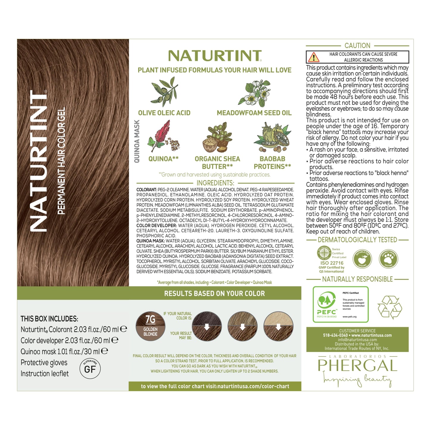 Naturtint 7G Golden Blonde Permanent Hair Color (Pack of 6), Ammonia Free, Vegan, Cruelty Free, up to 100% Gray Coverage, Long Lasting Results Beauty & Personal Care Naturtint