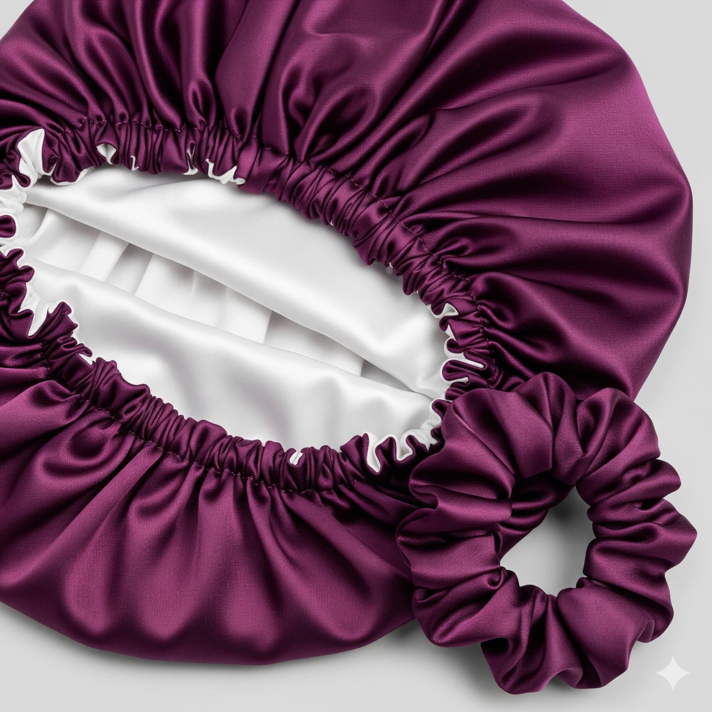 RIXTEC Luxury Satin Hair Bonnet Sleep Cap with Satin Scrunchie for Women Girls for Curly and All Hair Types Wine Red Beauty and Personal Care RIXTEC