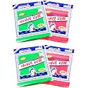 8 pcs Asian Exfoliating Bath Washcloth - Red & Green 2 Pack Beauty & Personal Care Korean Italy Towel
