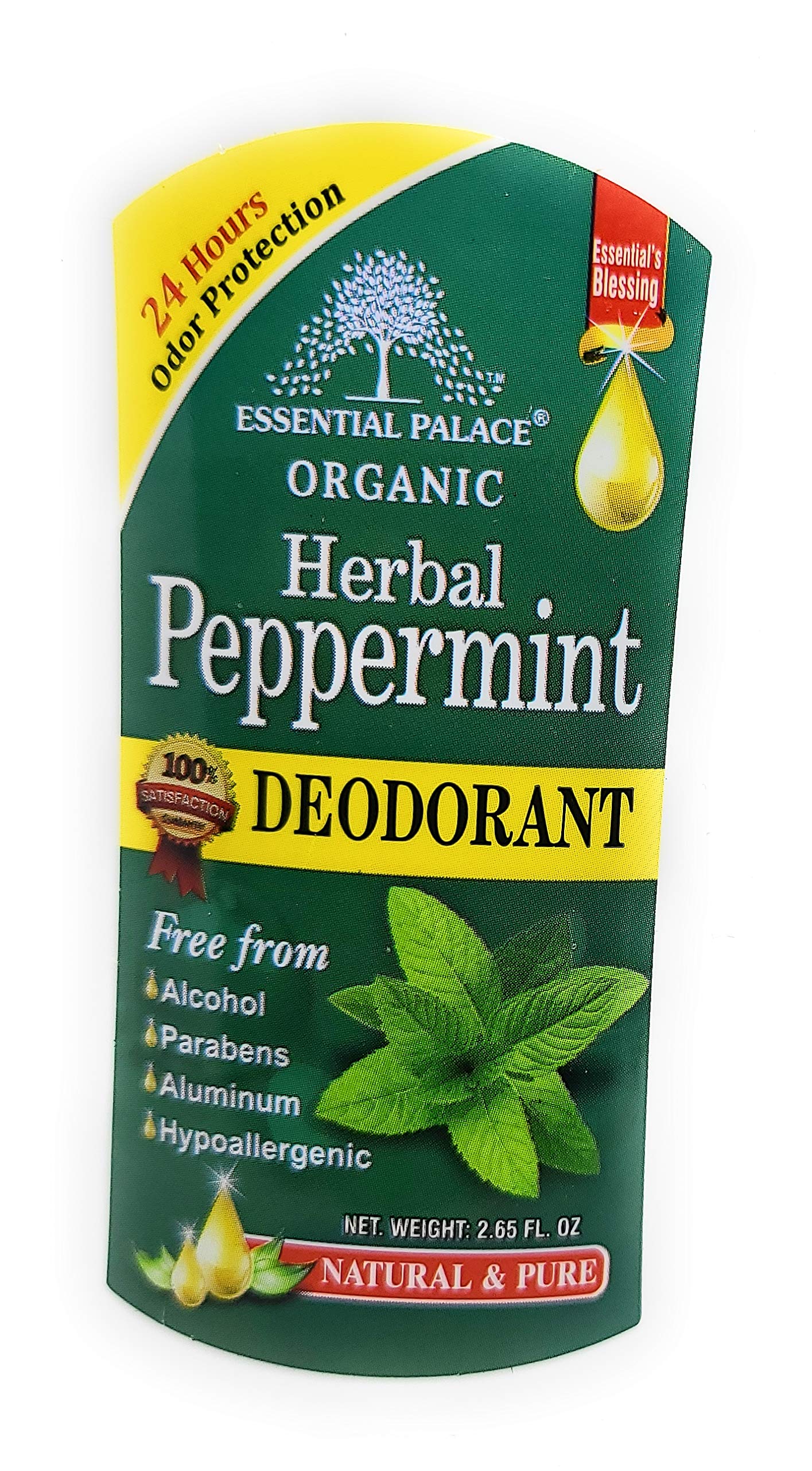 ORGANIC HERBAL PEPPERMINT DEODORANT ONLY 1 Beauty and Personal Care Essential Palace