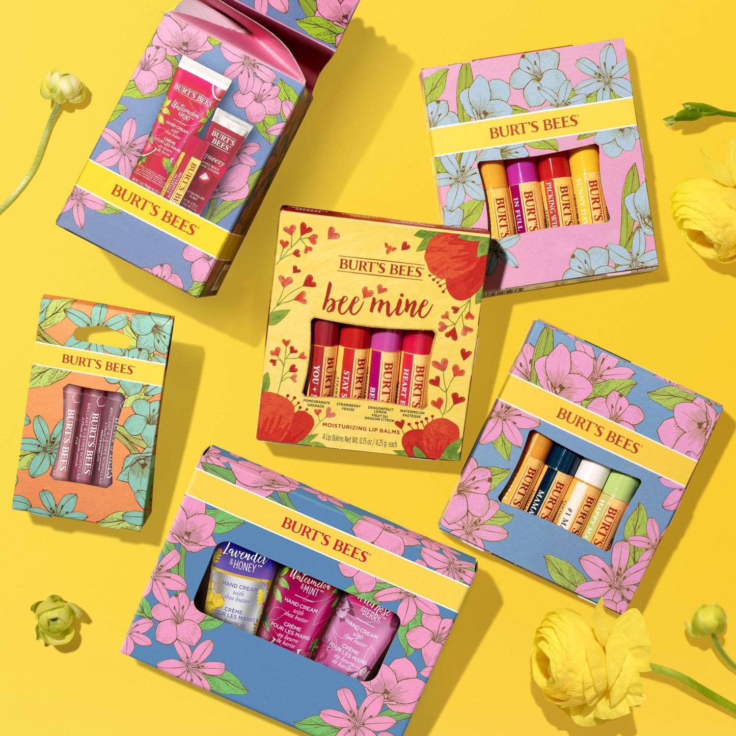 Burt's Bees Mothers Day Gifts for Mom, 3 Self Care Products, You're One in a Melon - Watermelon & Mint Hand Cream, Watermelon Lip Balm & Rush Squeezy Beauty and Personal Care Burt's Bees