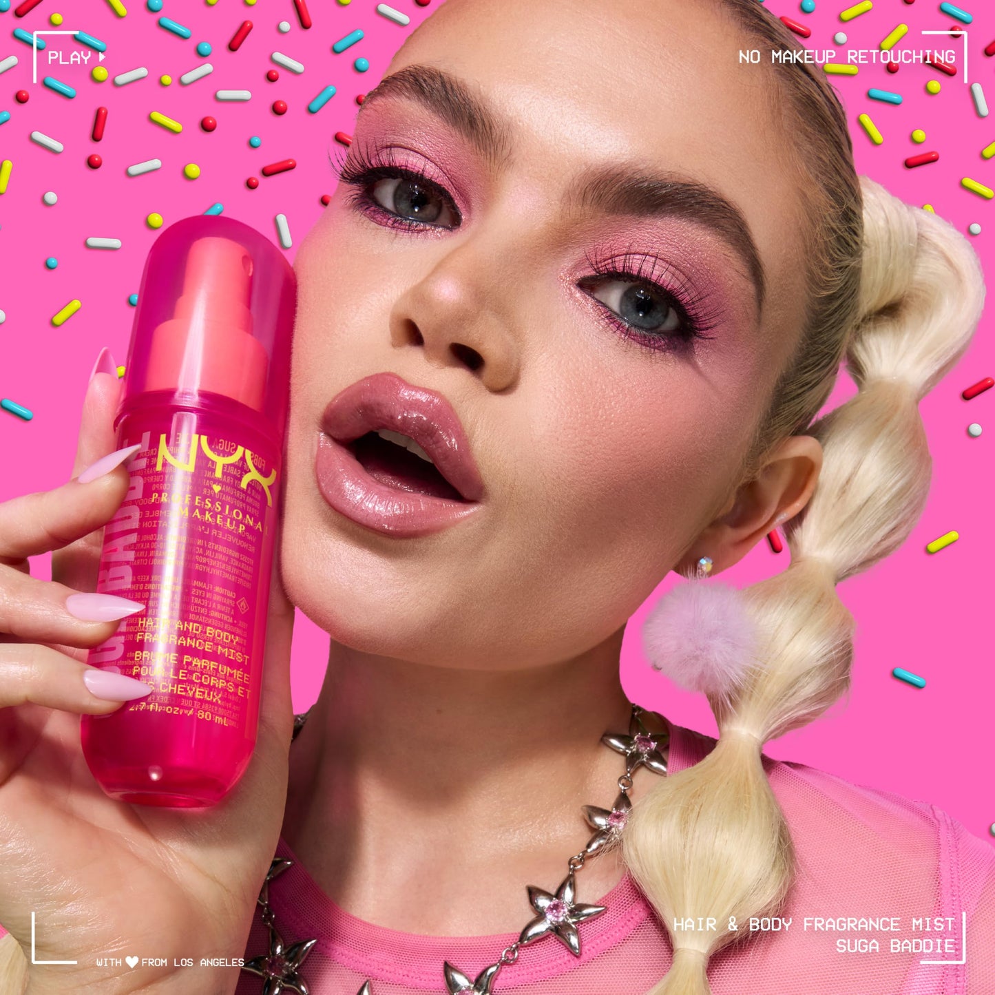 NYX PROFESSIONAL MAKEUP Fat Oil Fragrance Mist Perfume, Suga Baddie Vanilla & Whipped Cream Scent, Long Lasting Hair & Body Spray with Musk, Vegan Beauty & Personal Care NYX PROFESSIONAL MAKEUP