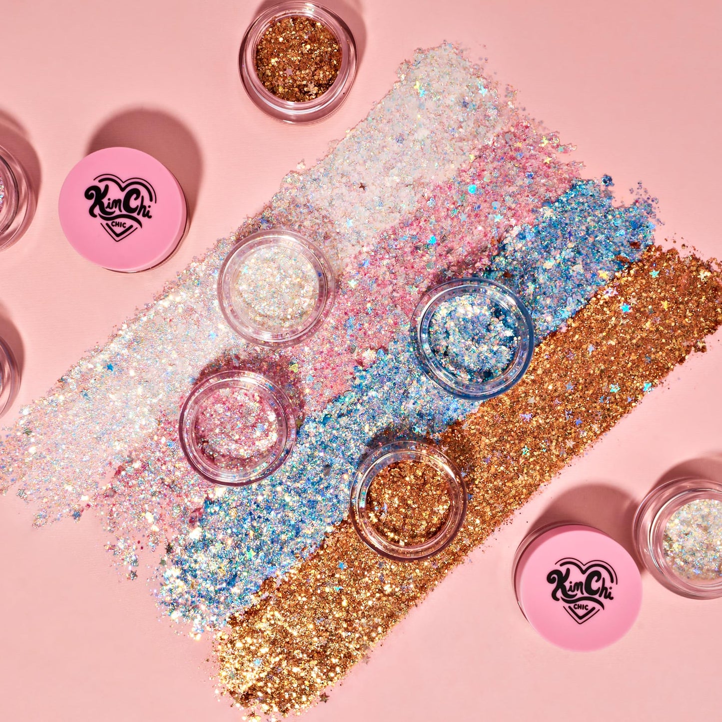 KimChiChic Beauty Glitter Sharts, Chunky Face & Body Glitter, Multi-Use for Hair, Cheeks & Collarbone, Adds Bold, Sparkling Shine, Super Nova, 2.5g Beauty & Personal Care Kimchi Chic
