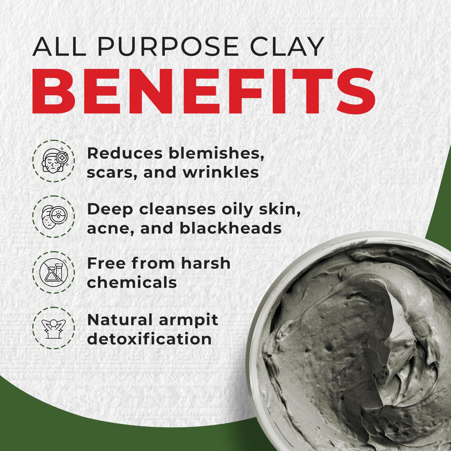 Mayan Magic Mud Powerful Deep Pore Cleansing Calcium Bentonite Clay - 2 lbs - Natural Face Mask Peel for Men and Women - USA Made Full Facial Skin Beauty & Personal Care Mayan Magic Mud
