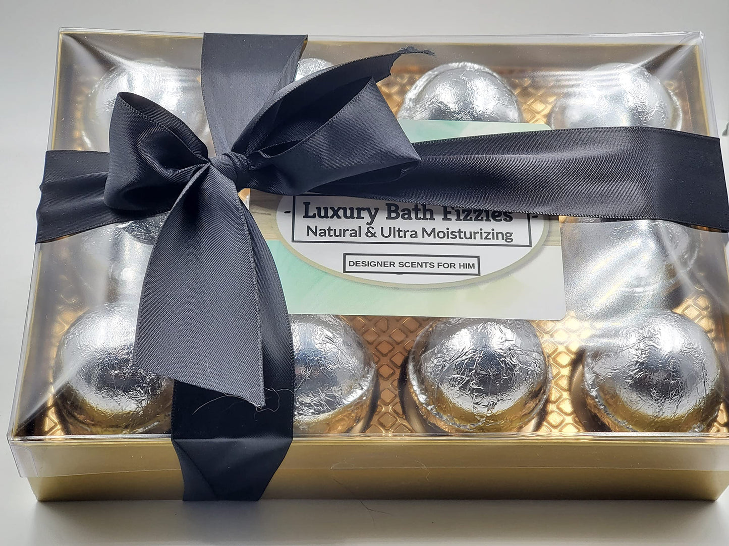 Spa Pure Designer Bath Bombs - for Men, Natural, Organic, large bathbombs, 12 Designer Scents for Men, Elegant Bath Bomb Gift Set (2.5 oz each) Beauty & Personal Care Spa Pure