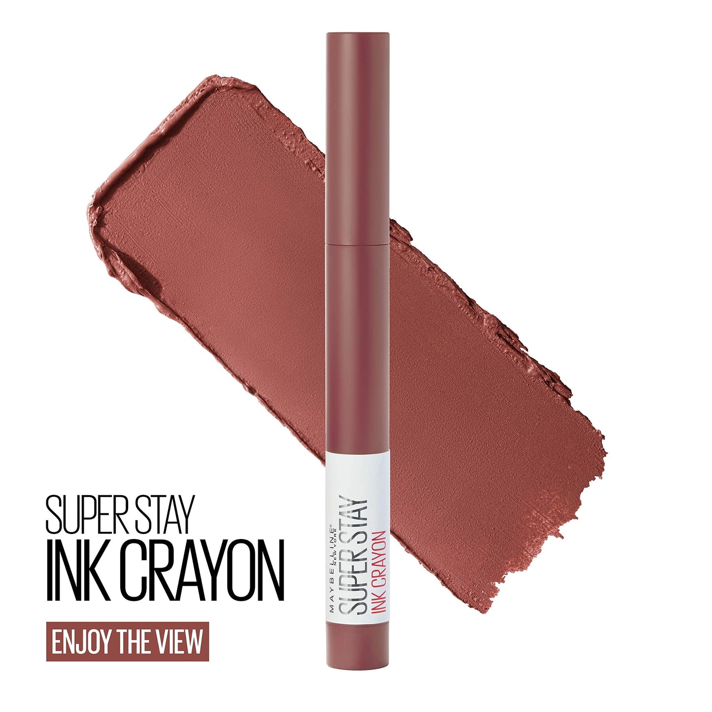 Maybelline Super Stay Ink Crayon Lipstick Makeup, Precision Tip Matte Lip Crayon with Built-in Sharpener, Longwear Up To 8Hrs, Enjoy The View, Red Beauty & Personal Care MAYBELLINE