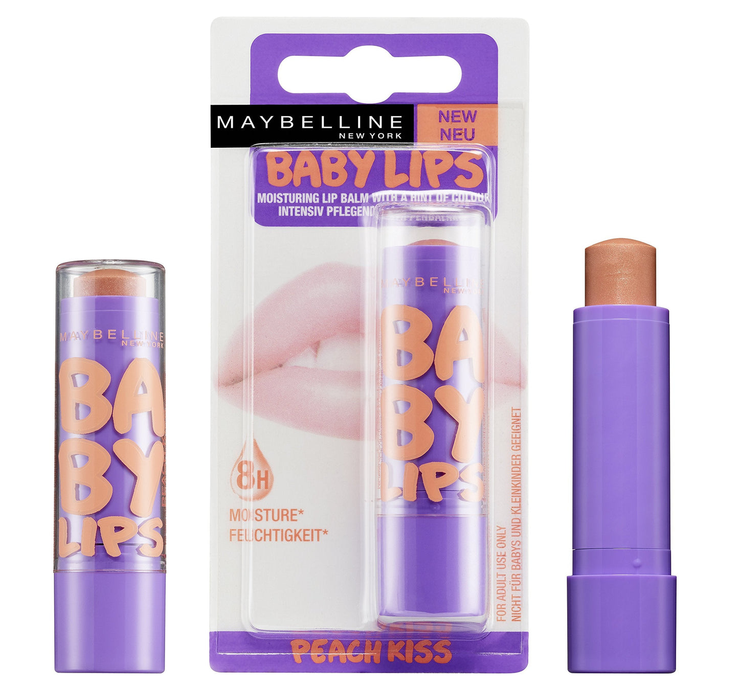 Maybelline New York Baby Lips Moisturising Lip Balm, Peach Kiss Beauty and Personal Care MAYBELLINE
