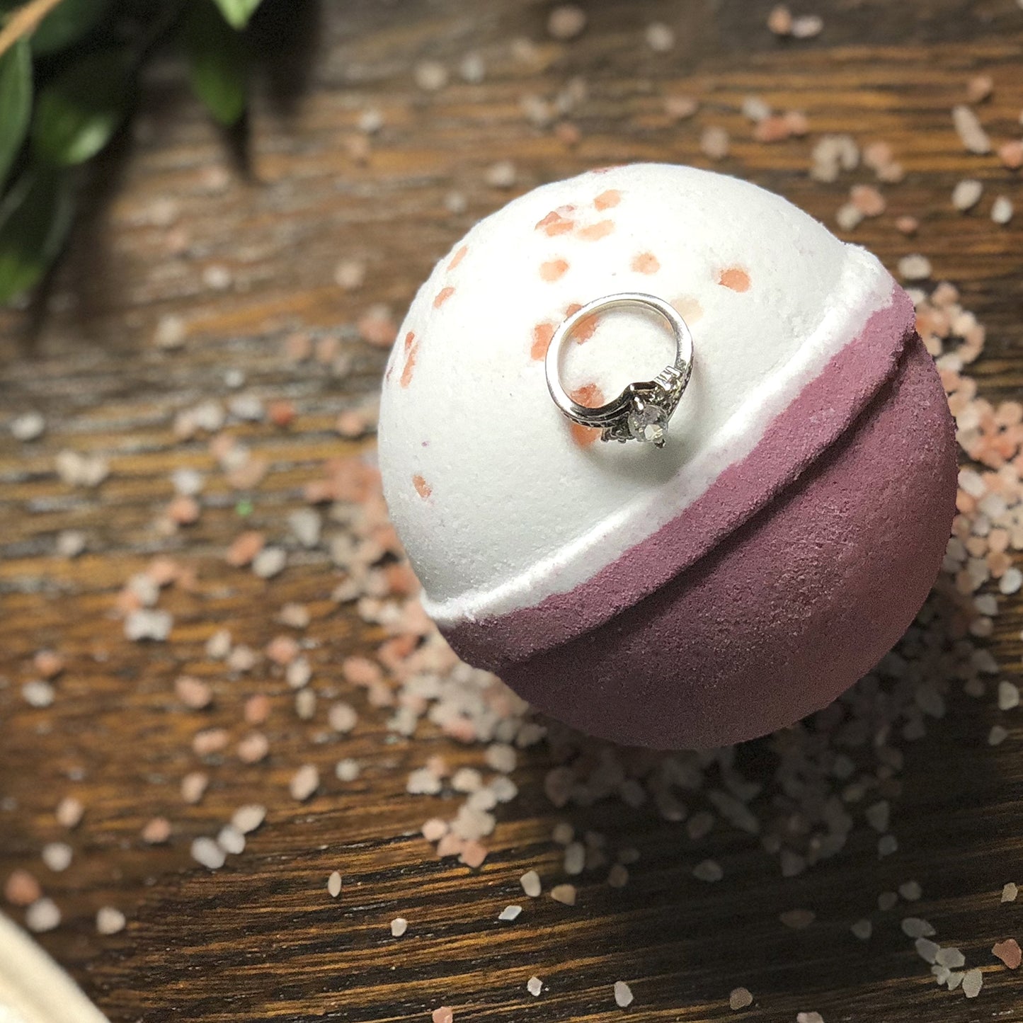 Bath Bomb with Surprise Size Ring Inside - Pink Himalayan Sea Salt Extra Large 10 oz. Bath Bombs with Jewelry - Hand Made in USA - Perfect for Spa… Beauty & Personal Care Jackpot Candles