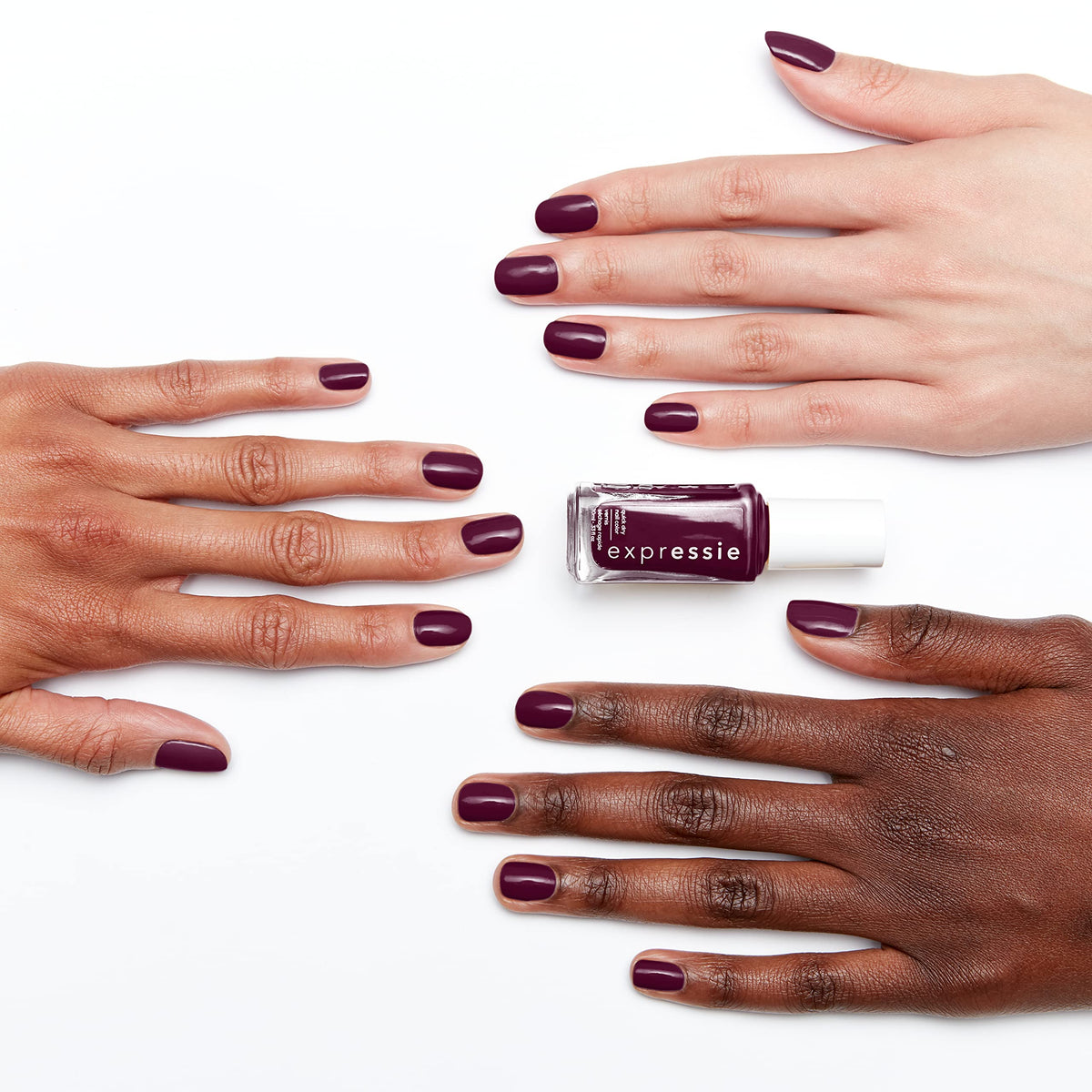 essie expressie Quick-Dry Nail Polish, 8-Free Vegan, Sk8 with Destiny, Plum, All Ramped Up, 0.33 Ounce Beauty & Personal Care essie