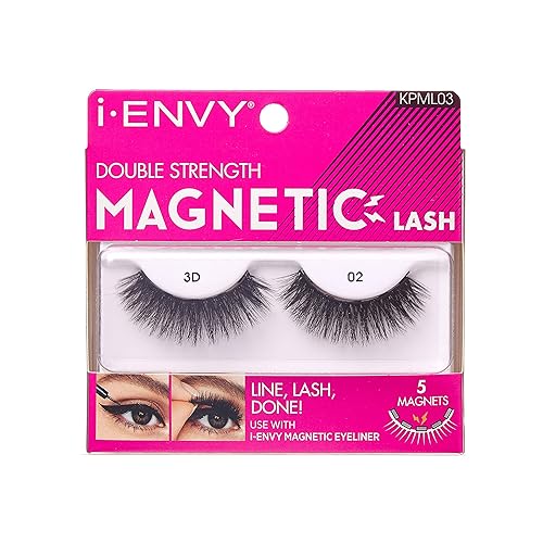 KISS i Envy Magnetic Lashes Double Strength Reusable Lashes Easy To Apply, Everyday Wearable False Eyelashes Faux Mink #3 Beauty & Personal Care i•ENVY