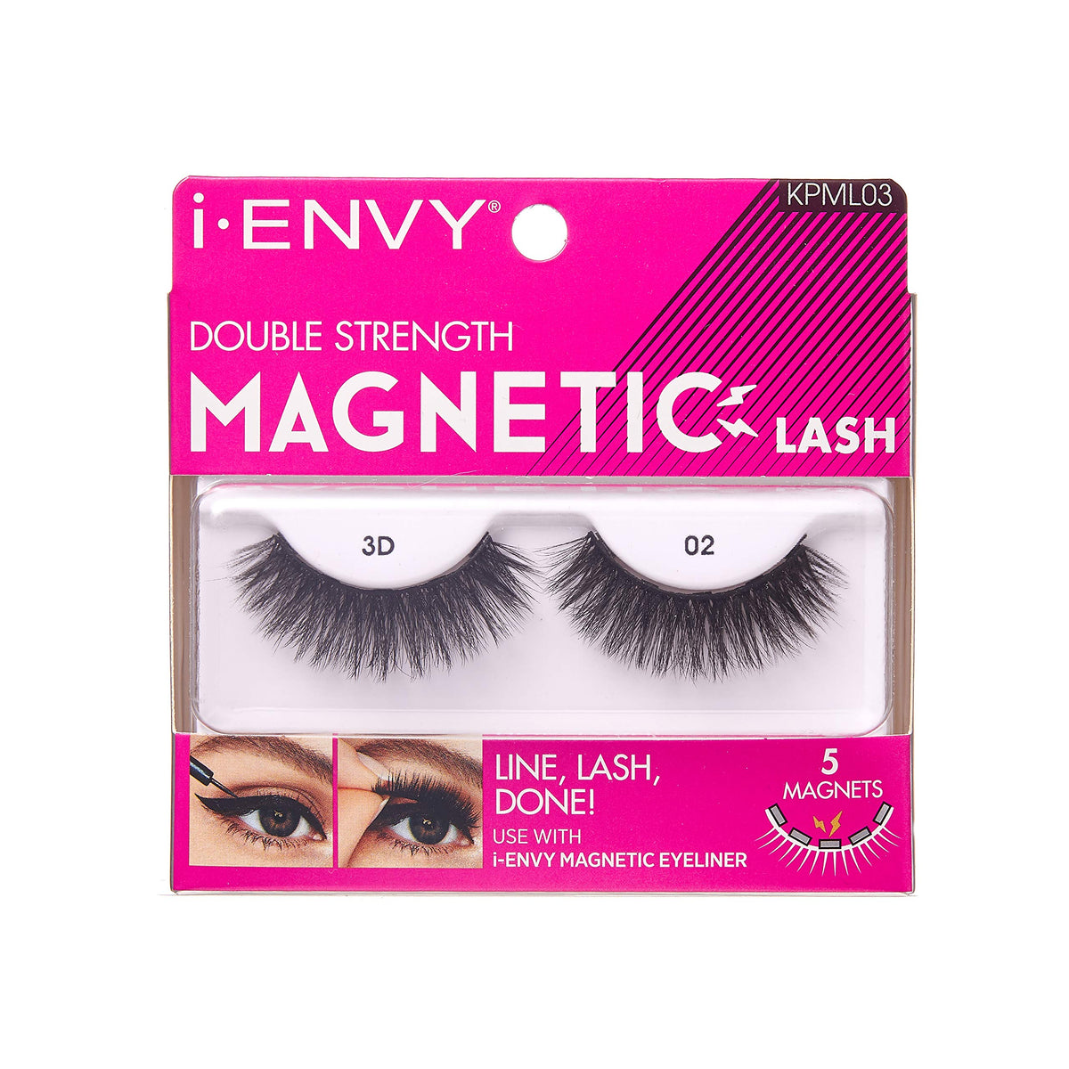 KISS i Envy Magnetic Lashes Double Strength Reusable Lashes Easy To Apply, Everyday Wearable False Eyelashes Faux Mink #3 Beauty & Personal Care i•ENVY