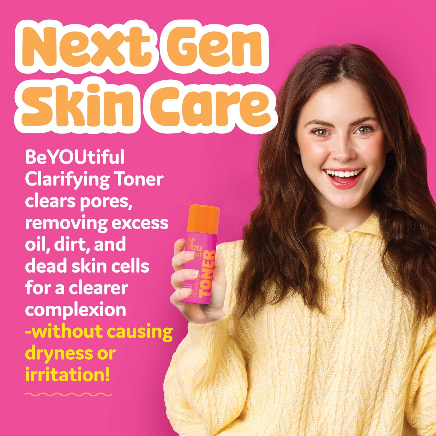 BeYouTiful Clarifying Face Toner, Preppy Skin Care for Balanced Skin, Gentle and Cleansing Facial Skincare for Teens, Tweens, and Kids, Girls and Boys Beauty & Personal Care BeYoutiful