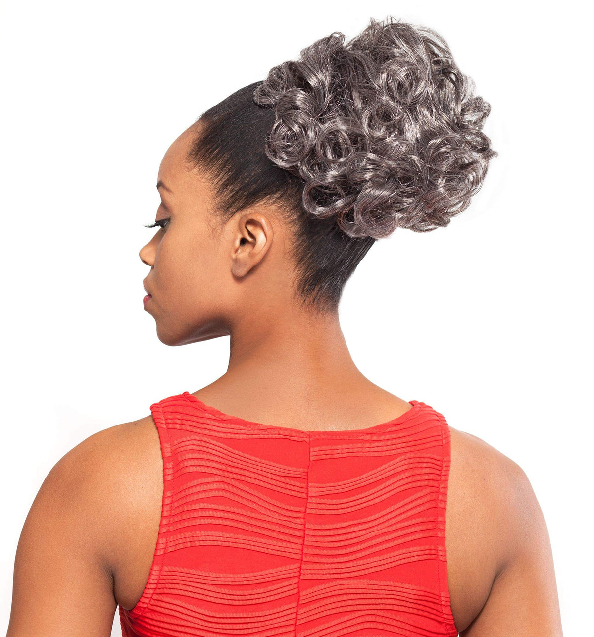 Foxy Silver (DS004 - Synthetic Ponytail in 1B