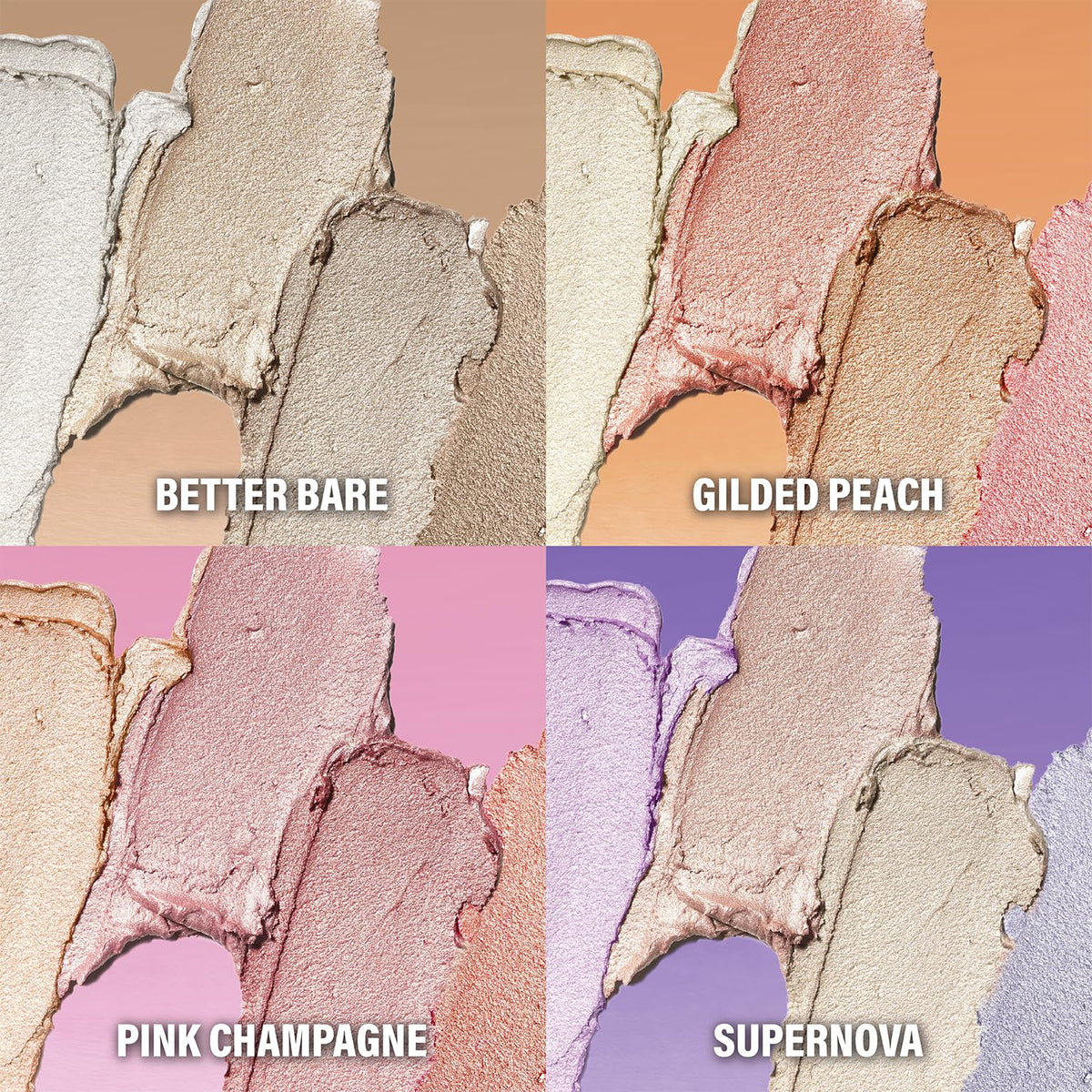 POP Beauty PRISMATIC POP PALETTE | BETTER BARE - Ultra Light Reflecting Blush Palette, Seamlessly Blends onto Skin for an Ethereal Finish, 4 Shade
