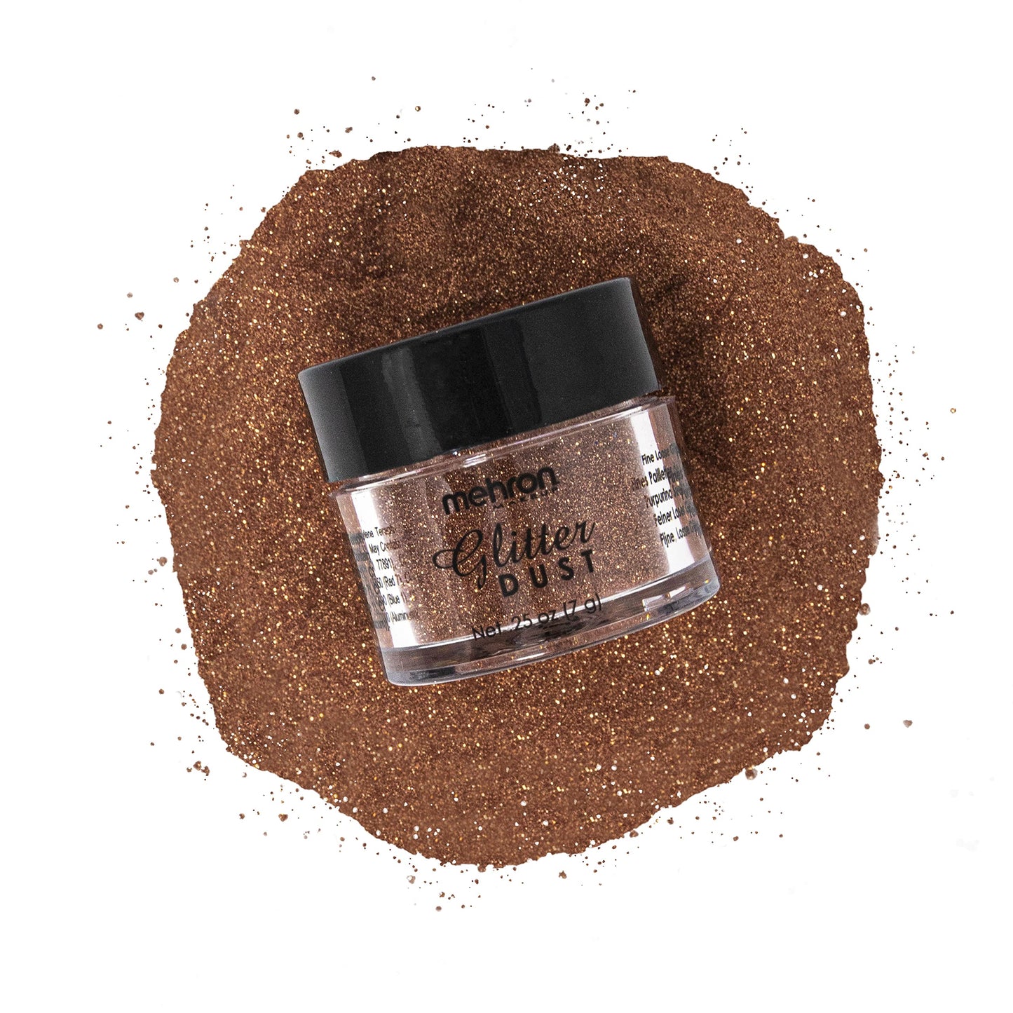 Mehron Makeup Paradise Glitter FX | Professional Cosmetic for Makeup & Art | Vibrant & Shimmering Loose Glitter .25 oz (7 g) (Copper) Beauty & Personal Care Mehron
