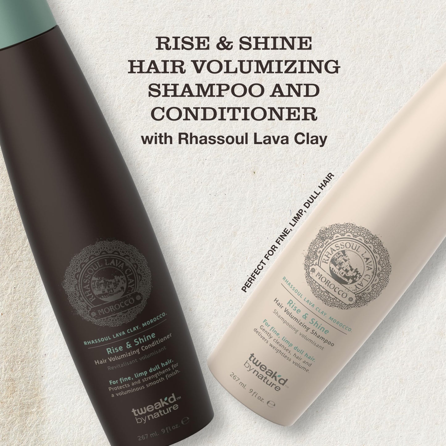 Tweak’d by Nature - Rise & Shine Volumizing Shampoo and Conditioner for Fine Hair, Volume Shampoo and Conditioner Set, Hydrating and Thickening Beauty & Personal Care Tweak'd by Nature