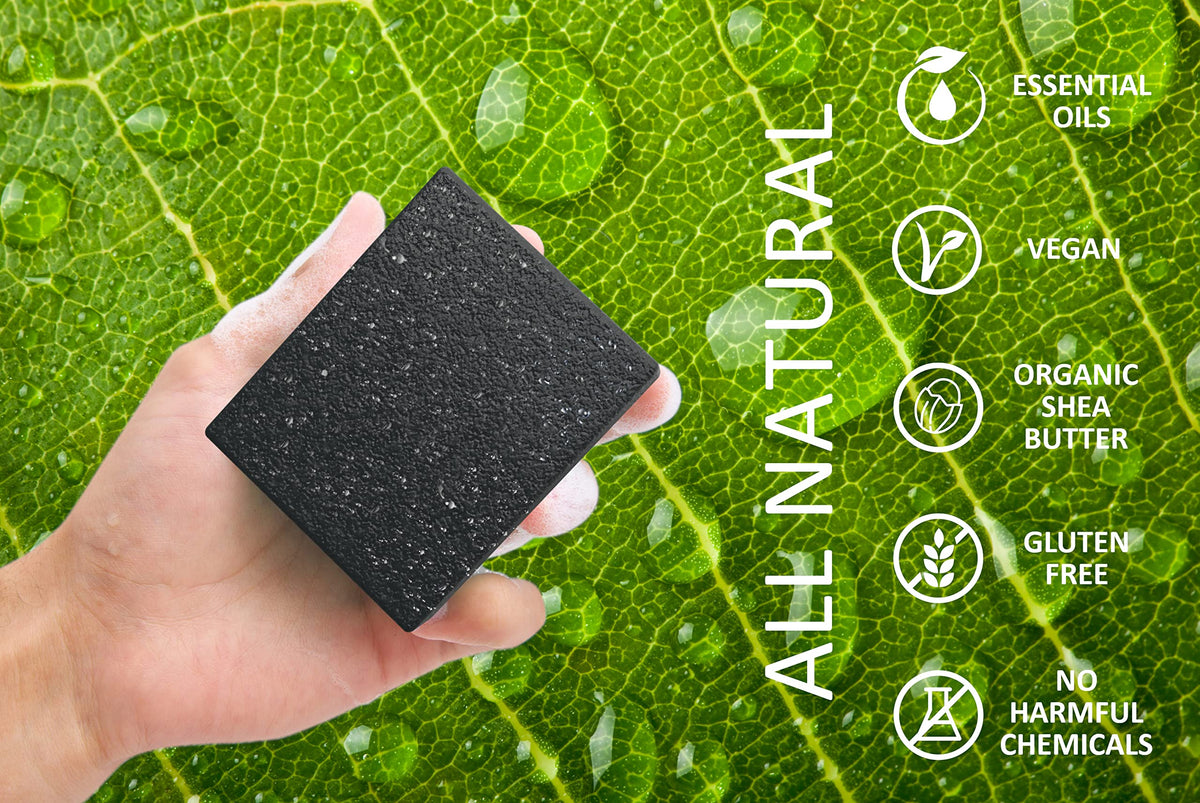 NATURAL AMERICAN ELEMENTS Men's Bar Soap - Masculine Scents, 100% Natural Soap for Men - Essential Oils, Organic Shea Butter - Made in USA, Body Wash Beauty & Personal Care NATURAL AMERICAN