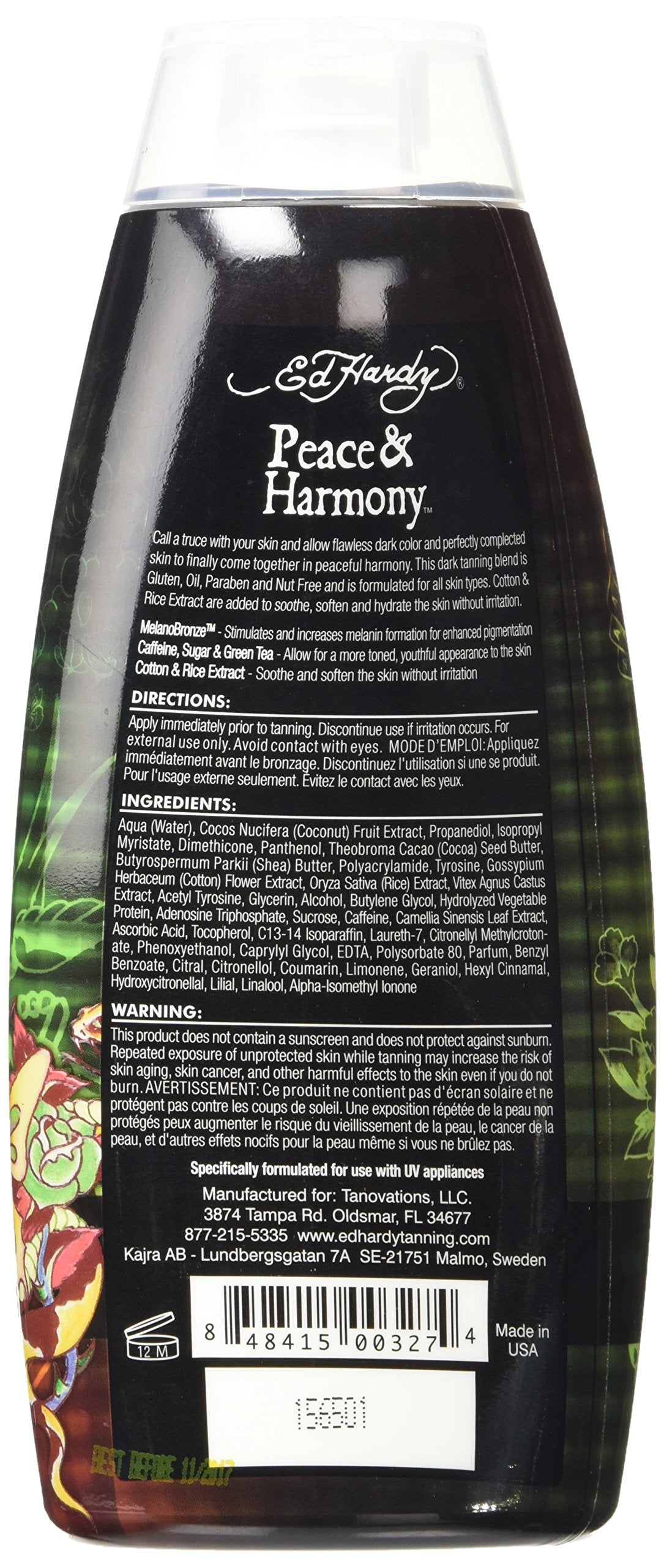 Ed Hardy Peace & Harmony Tanning Intensifier Bronzing Moisturizer Lotion 10 Oz Beauty & Personal Care ED HARDY