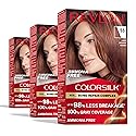 Revlon ColorSilk with Bond Repair Complex, Red Permanent Hair Color, 100% Gray Coverage, Ammonia Free Hair Dye, Vegan Keratin, 55 Light Reddish Brown Beauty & Personal Care REVLON