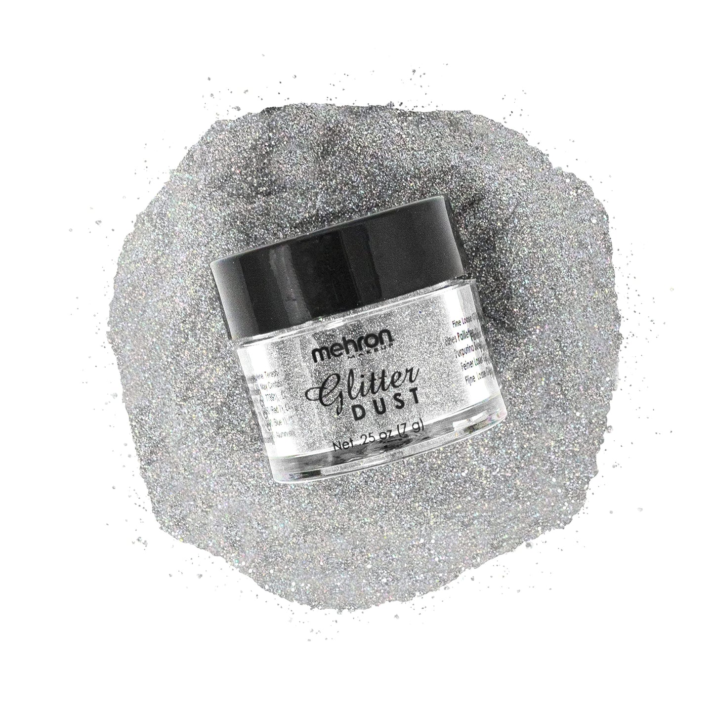 Mehron Makeup Paradise Glitter FX | Professional Cosmetic for Makeup & Art | Vibrant & Shimmering Loose Glitter .25 oz (7 g) (Holographic Silver) Beauty & Personal Care Mehron