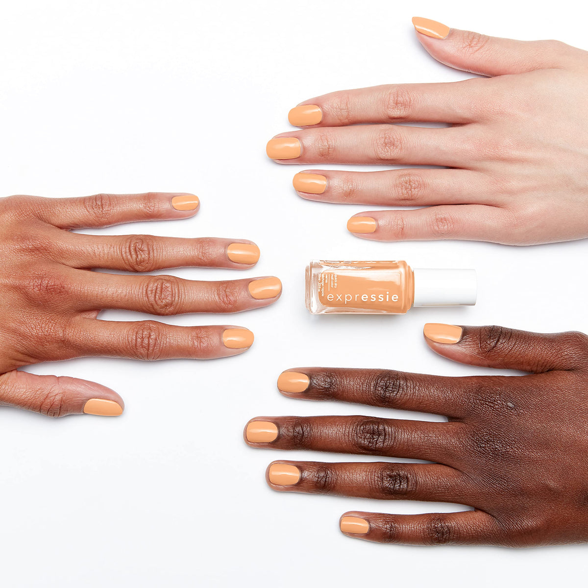 essie expressie Quick Dry Vegan Nail Polish, Bright Yellow with Red and White Undertones, Multi-Player Moves, 0.33 Ounce