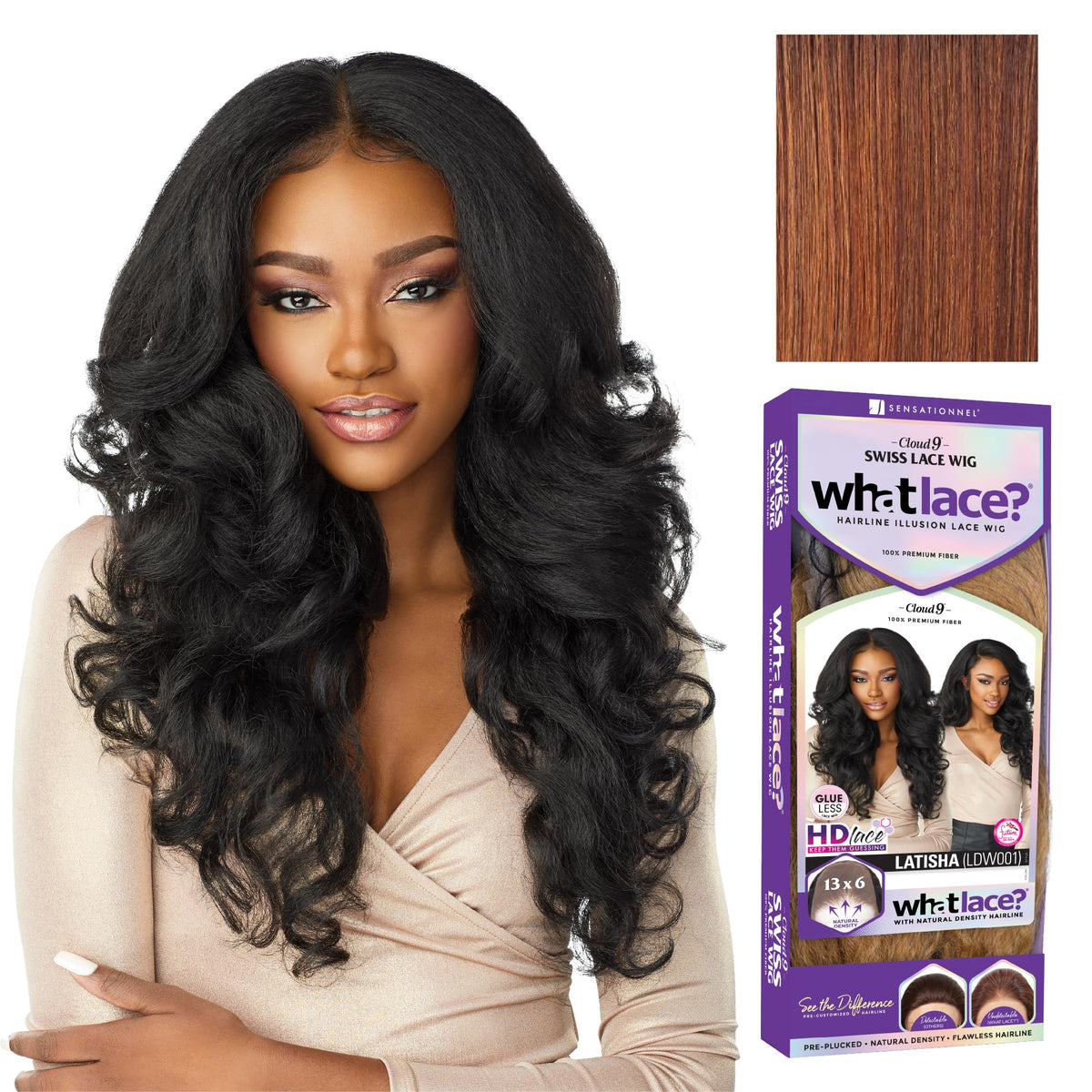 Sensationnel What Lace 13x6 Wig-Latisha, FLAMBOYAGEAUBURN