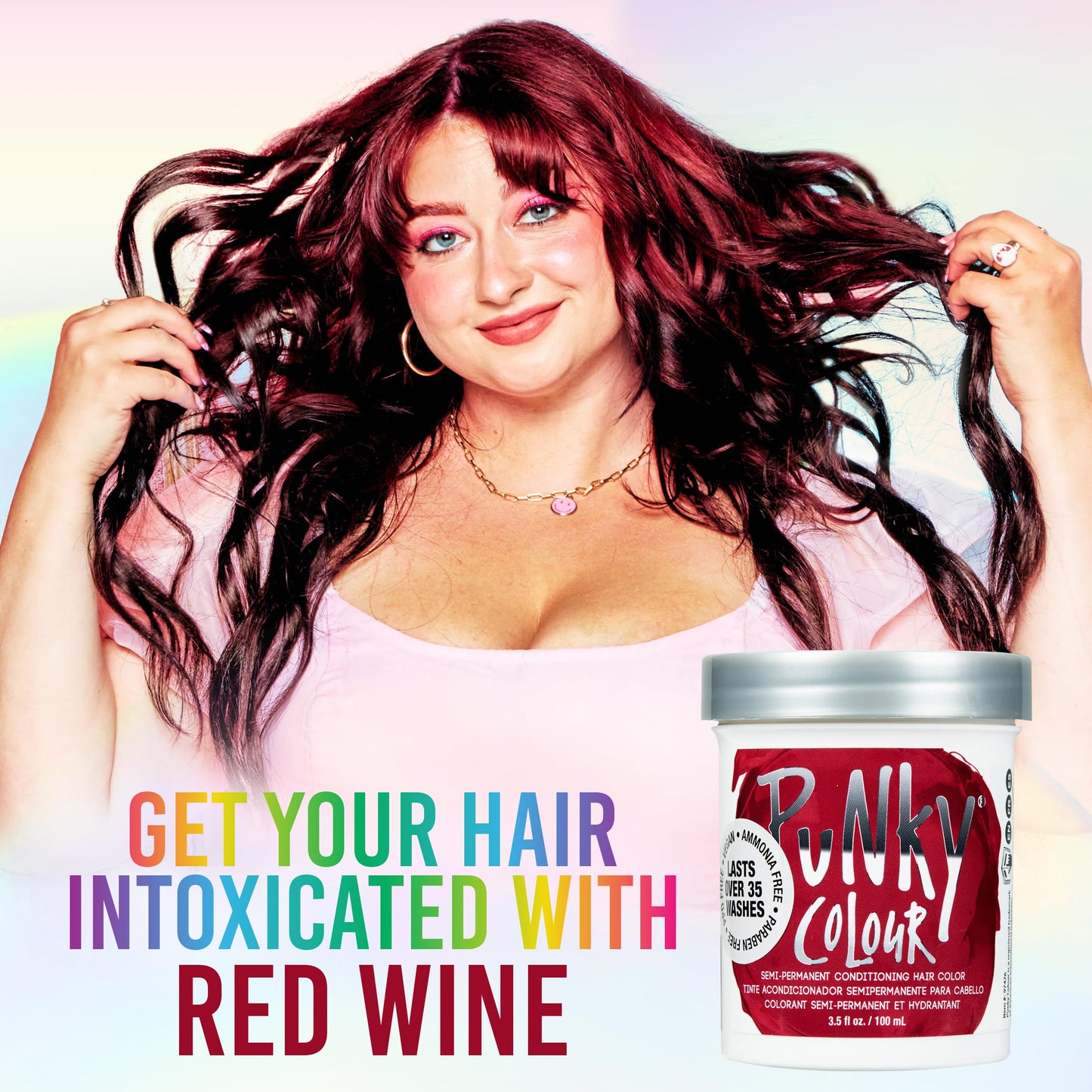 Punky Red Wine Semi Permanent Hair Color - Vegan & Cruelty-Free Conditioning Red Hair Dye, Lasts Up to 35 Washes, 3.5 fl oz Beauty & Personal Care Punky