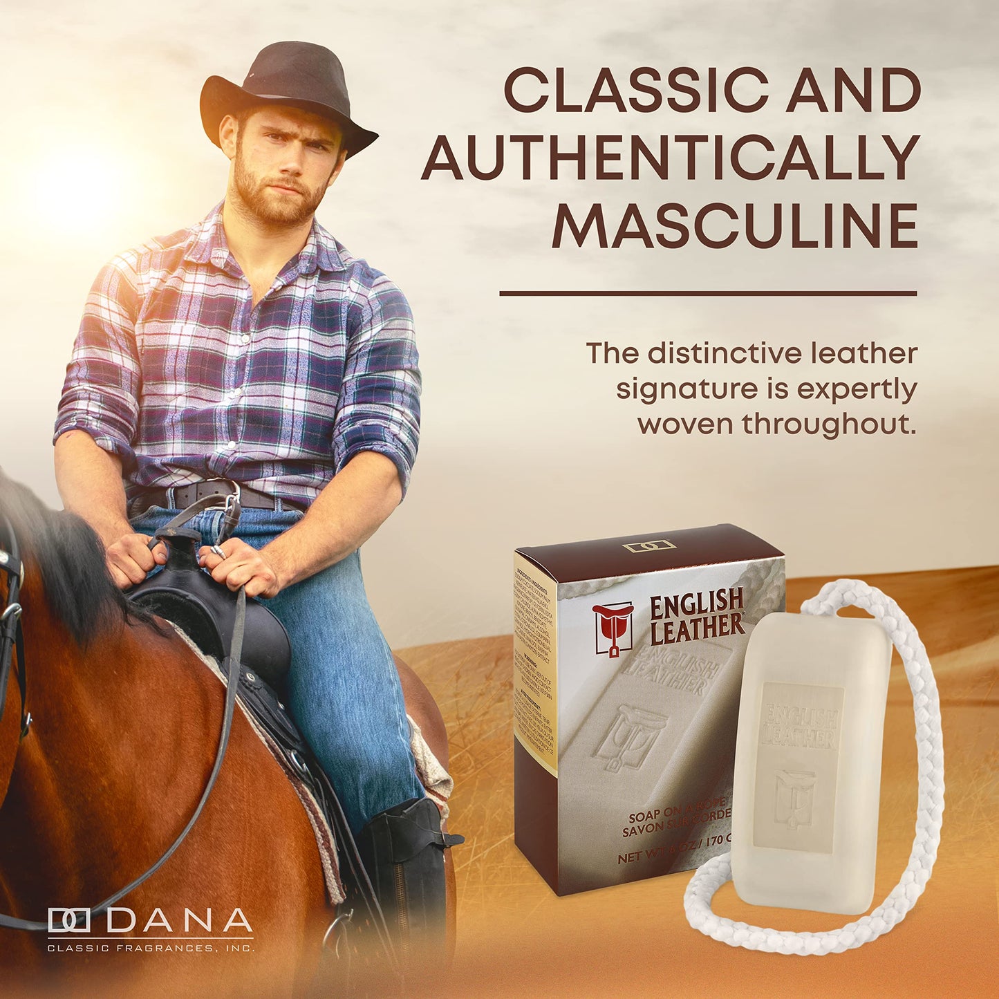English Leather Fragrance Soap On A Rope for Men Beauty & Personal Care Dana
