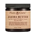 Jojoba Body Butter 4 oz. 100% Pure Raw Fresh Natural Cold Pressed. Skin Body and Hair Moisturizer, DIY Creams, Balms, Lotions, Soaps. Beauty & Personal Care Plant Guru