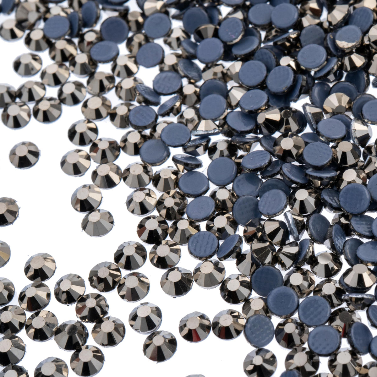 Crystal Lane DIY Flat Back Hotfix Rhinestones, ss12 (3mm), Hematite 1440pcs