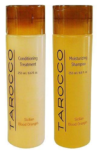Baronessa Cali Tarocco Hair Care Set: Sicilian Blood Oranges Shampoo and Conditioner - Clean, Shiny, Manageable Hair - 8.6 Ounce Beauty & Personal Care RAPSI, FRANCOFONTE BARONESSA CALI, SICILY, ITALY