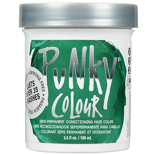 Punky Alpine Green Semi Permanent Hair Color - Vegan & Cruelty-Free Conditioning Hair Dye, Lasts Up to 35 Washes, 3.5 fl oz Beauty & Personal Care Punky