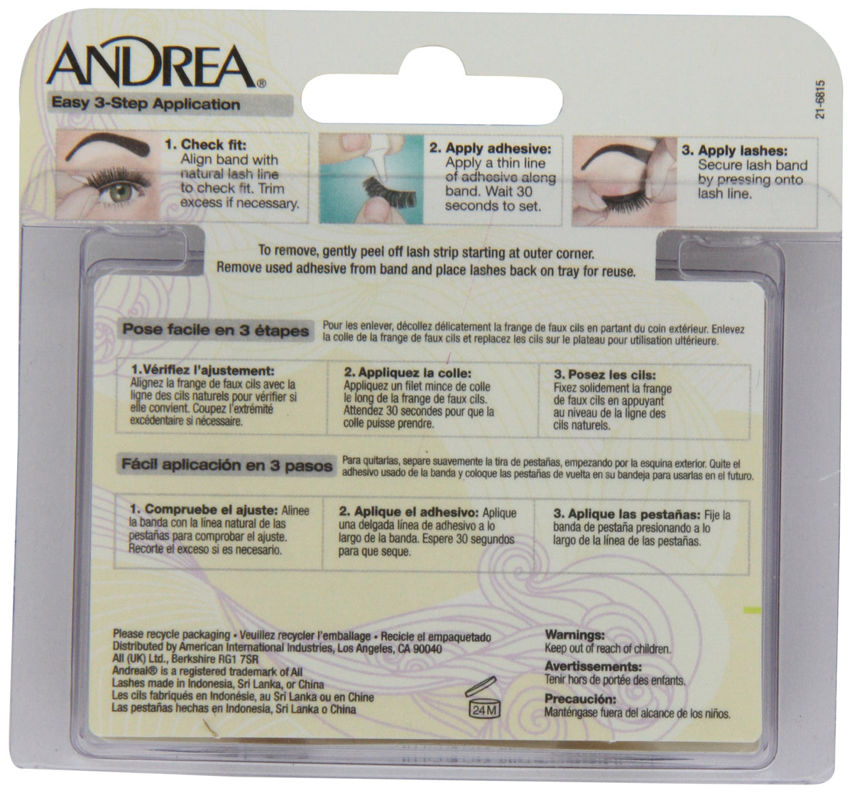 Andrea Twin Pack Lashes, #33, 0.04 Pound