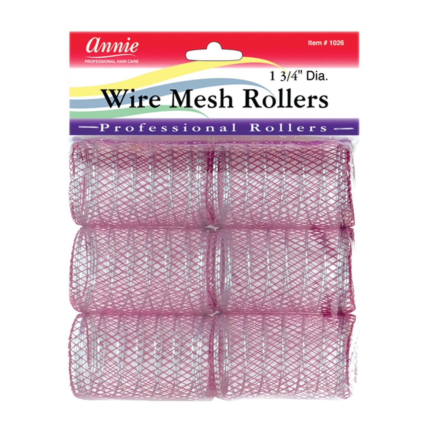 Annie 1-3/4" Jumbo Wire Mesh Hair Rollers - 6 Pcs Beauty & Personal Care Annie
