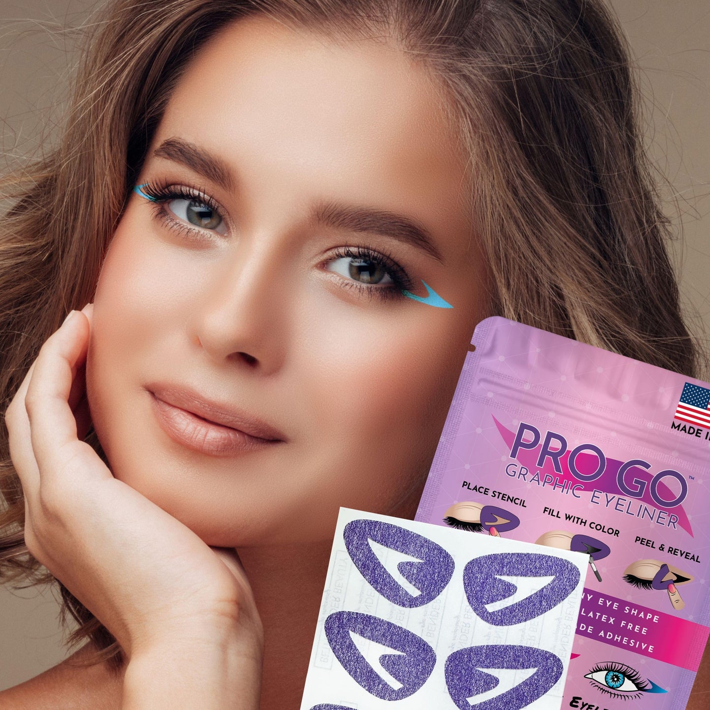 Beth Bender Beauty Pro Go Graphic Eyeliner Stencil - Stylish Eyeliner Stencils - Achieve the Perfect Winged Liner Beauty & Personal Care Beth Bender Beauty