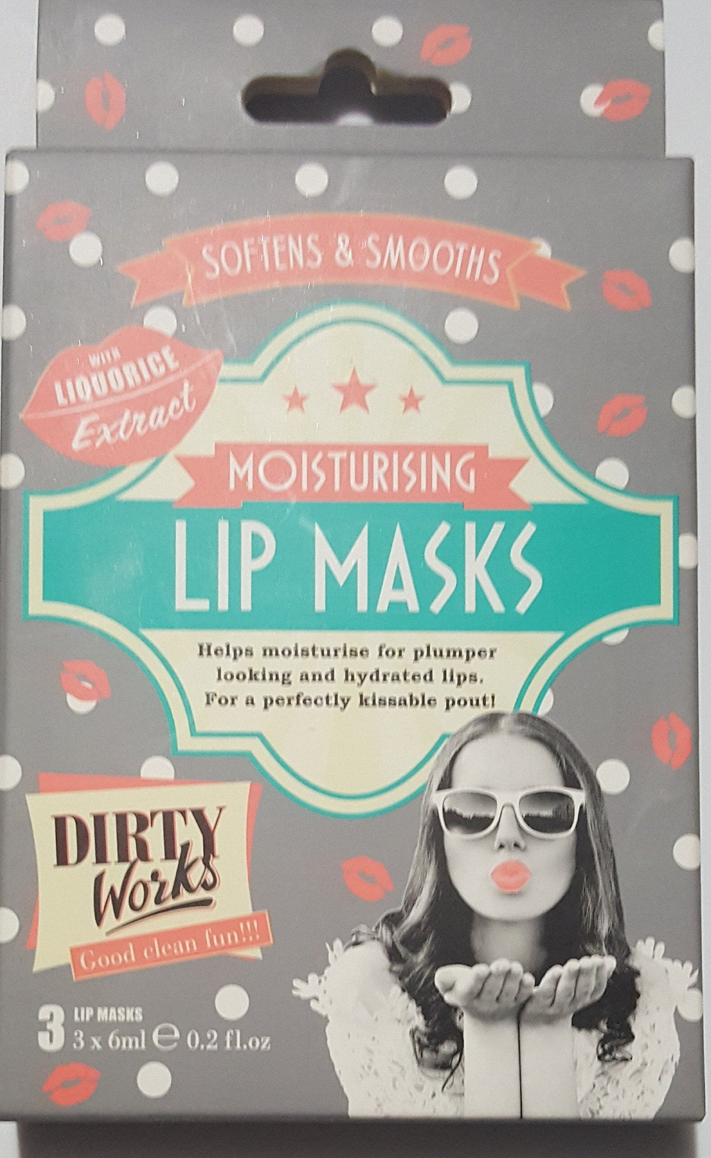 Dirty Works Moisturising Lip Masks, 3 Lip Masks Beauty and Personal Care Dirty Works