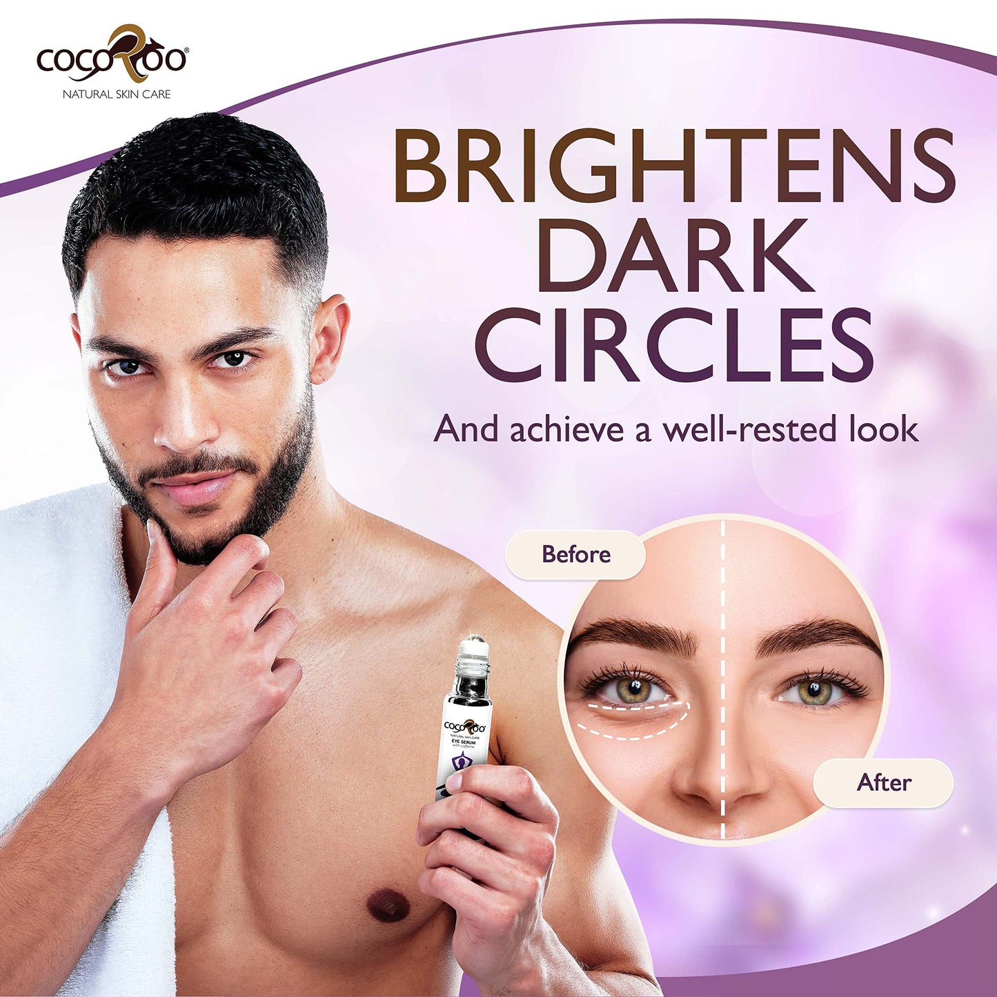 Caffeinated Eye Serum, Nutrient-Dense, 100% Pure, Natural & Vegan (Lavender) Beauty & Personal Care CocoRoo