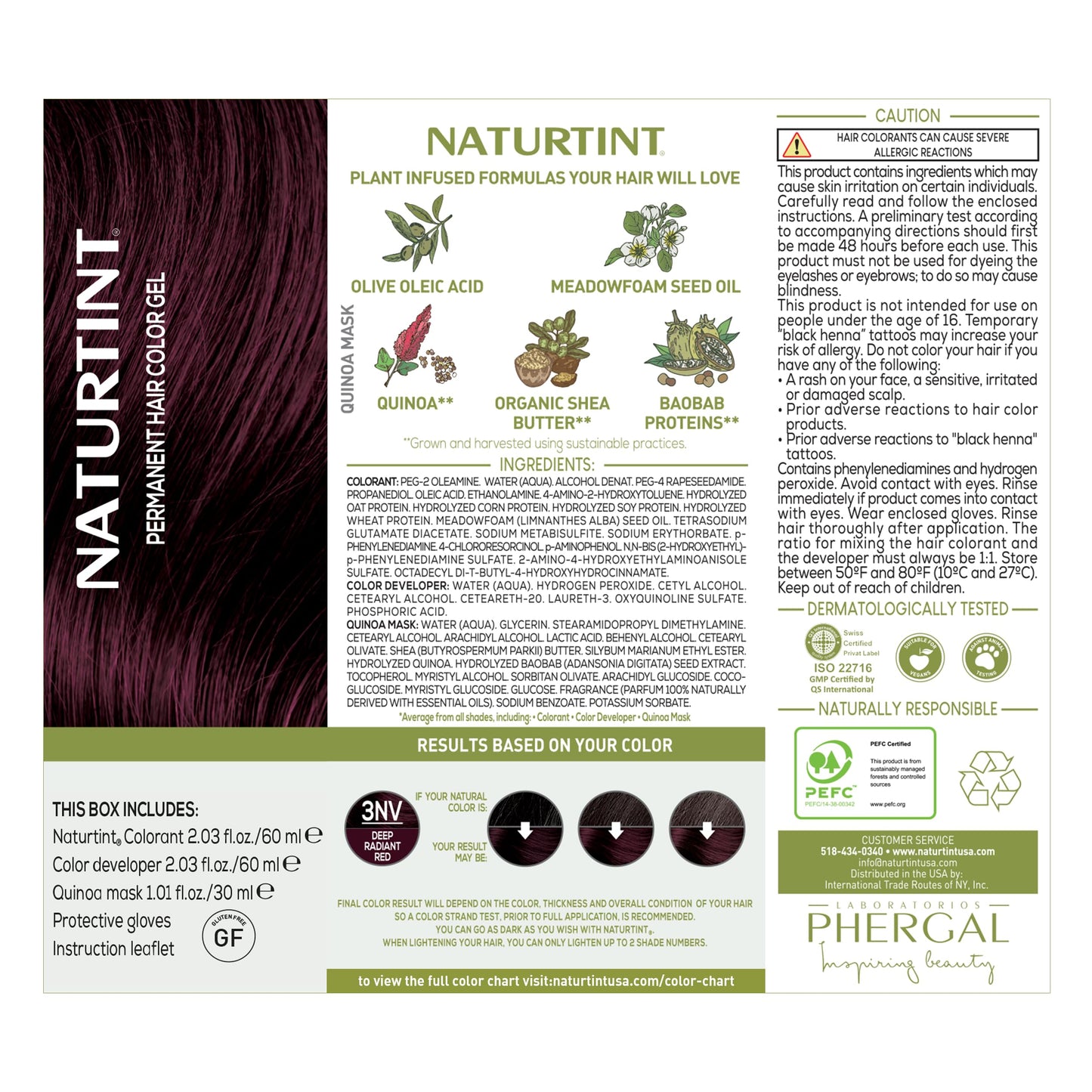 Naturtint 3NV Radiant Red Permanent Hair Color (Pack of 1), Ammonia Free, Vegan, Cruelty Free, up to 100% Gray Coverage, Long Lasting Results Beauty & Personal Care Naturtint
