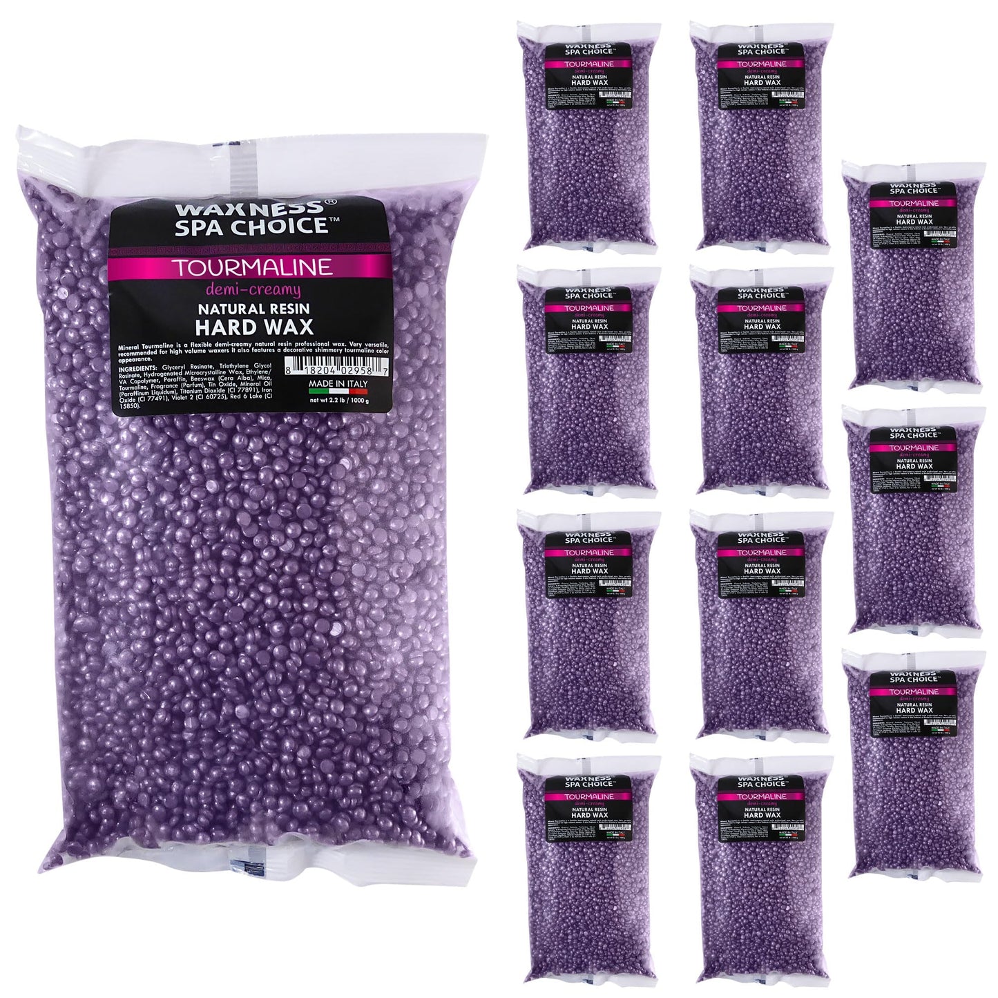 Waxness Spa Choice Hard Wax Metallic Tourmaline Demi Creamy Bulk 26.6 lb / 12 kg Beauty and Personal Care Waxness